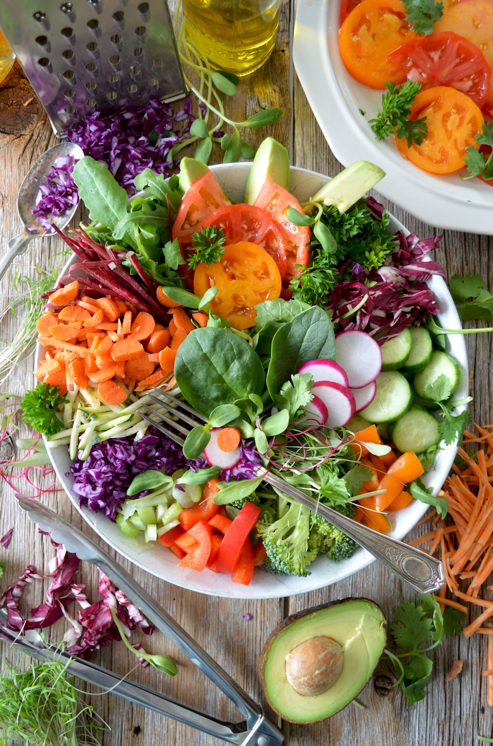 Organic produce at a market